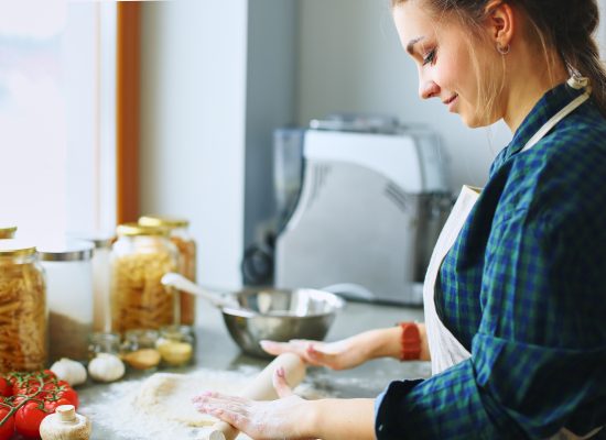 Teenage cooking class